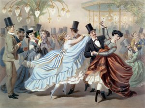 Wals op het Bal Mabille, Avenue Montaigne, Parijs