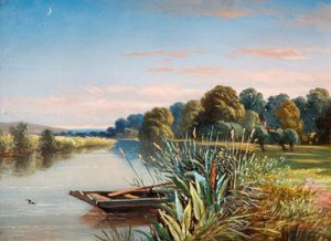 Rivierscène, 1880 door Charles Walter Radclyffe