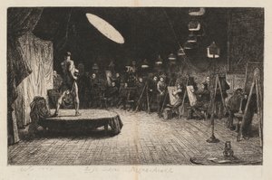 Levensschool Koninklijke Academie door Charles West Cope