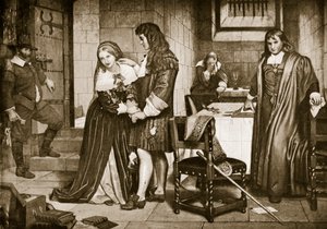 Het afscheid van Lord en Lady Russell, 1683 door Charles West Cope
