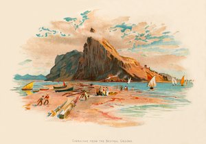 Gibraltar vanaf het neutrale terrein