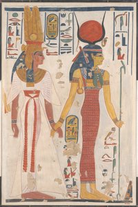 Koningin Nefertari geleid door Isis door Charles Wilkinson
