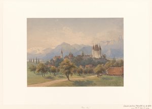 Gezicht op Thun, Zwitserland