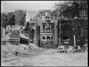 Pembroke House, Whitehall Gardens, Whitehall, City of Westminster, GLA, late 1930s door Charles William Prickett
