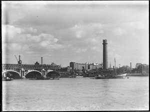 Shot Tower en loodfabriek, Belvedere Road, Lambeth, Greater London Authority door Charles William Prickett