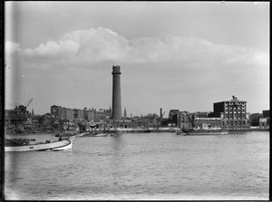 Shot Tower en loodfabrieken, Belvedere Road, Lambeth, Greater London Authority door Charles William Prickett
