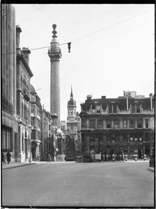 Het Monument, Monumentstraat, Stad en Graafschap van de Stad Londen, GLA, 1930s