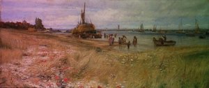 Kustscène door Charles William Wyllie