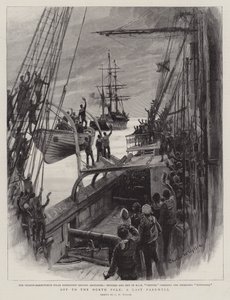 Op naar de Noordpool, een Laatste Afscheid door Charles William Wyllie