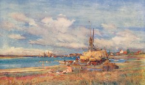 West Mersea, Mersea Island, Essex door Charles William Wyllie