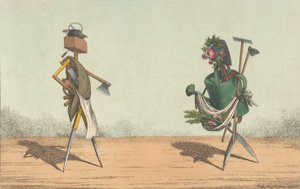 Gereedschappen Geanimeerd, Pl. 1, Gewijd aan de Timmerlieden en Tuiniers van Groot-Brittannië