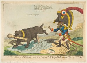 Het twistpunt of de Engelse buldog en de Corsicaanse aap, 14 juni 1803