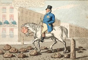 Het paard van de regent, uitgegeven 1812 door Charles Williams