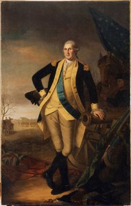 George Washington na de Slag bij Princeton door Charles Willson Peale