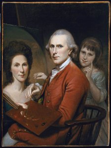 Zelfportret met Angelica en Portret van Rachel door Charles Willson Peale