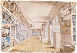 De Lange Kamer, Interieur van de Voorkamer in Peales Museum, 1822