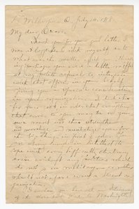 Brief aan Oscar W. Price van kolonel Charles Young, 14 juli 1918 door Charles Young