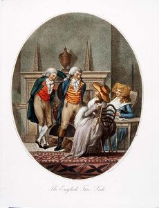 De Engelse Haard, gegraveerd door P.W. Tomkins door Charles after Ansell