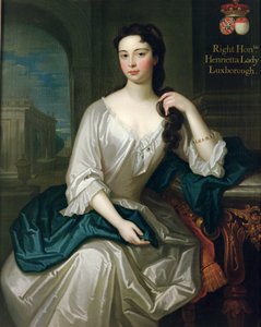 Portret van Henrietta, dochter van Henry, 1e Burggraaf St. John, gehuwd in 1727 met Robert Knight, gecreëerd Baron Luxborough van Shannon in 1745