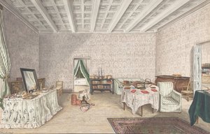 Ontwerp voor interieur door Charles de Brocktorff
