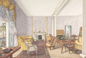 Ontwerp voor interieur, ca. 1830