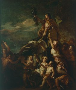 Triomf van Bacchus, door Charles de la Fosse