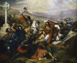 Karel Martel in de Slag bij Tours