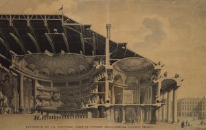 Interieur van de nieuwe Salle de Comédie-Française in het Théâtre de l