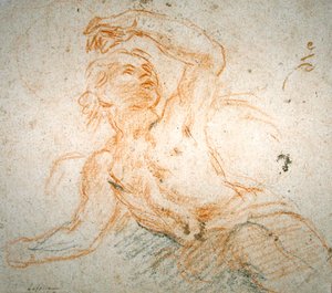 Studie van engelen door Charles de la Fosse