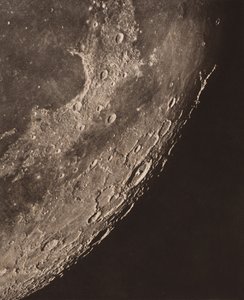 Fotografische kaart van de maan door Charles le Morvan