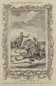 De dood van generaal Wolfe bij het Beleg van Quebec door Charles the Elder Grignion