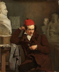Portret van Louis Royer (1793-1868). Beeldhouwer