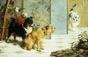 Speelse Vrienden, 1892 door Charles van den Eycken