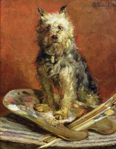 De hond van de kunstenaar door Charles van den Eycken