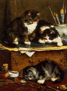Het Atelier van de Kunstenaar door Charles van den Eycken