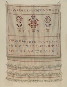Pennsylvania Duitse Show Handdoek door Charlotte Angus