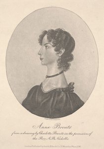 Anne Brontë, gegraveerd door Walker & Boutall, ca.1836-49 (gravure)