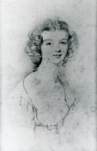 Portret van Ellen Nussey door Charlotte Bronte