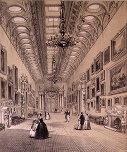 De Schilderijgalerij in Buckingham Palace, c.1880 door Charlotte Campbell