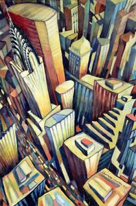 Het Chrysler Building door Charlotte Johnson Wahl
