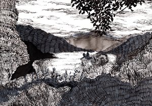 Mistig landschap, 2020