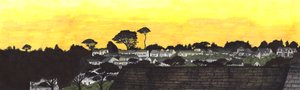 Zonsondergang over Gylly Beach, 2020