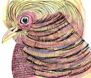 Tropische vogel, 2018 door Charlotte Orr