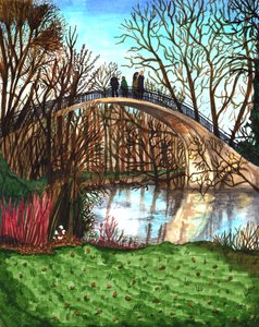 Universiteitsparken in de Winter, 2020 door Charlotte Orr