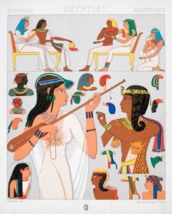 Oud Egyptisch kostuum, 1888 door Chataignon