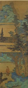 Landschap in de Blauwe-en-Groene Stijl door Chen Hongshou