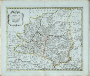 Algemene kaart van het gouvernement Vyatka, 1791