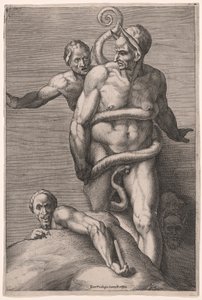 Minos en demonen, uit het Laatste Oordeel
