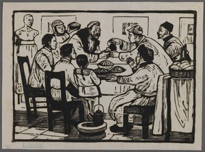 Laten we een drankje drinken om oudejaarsavond te vieren, ca. 1945