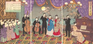 Concert van Europese muziek Oshu kangengaku gasso no zu, 1889